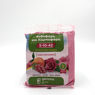 FLOWERS AND FRUIT PLANTS WATER SOLUBLE FERTILIZER 5-10-42 500gr