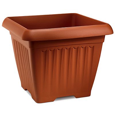 SQUARE POT CORFU 45cm