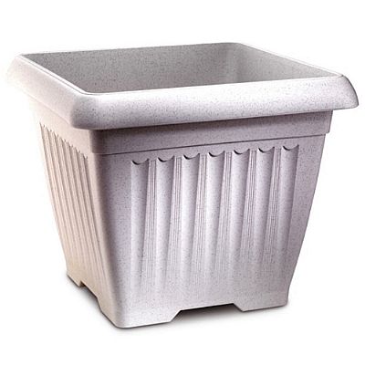 SQUARE POT CORFU 50cm